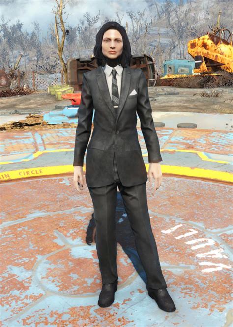 fallout 4 black suit|More.